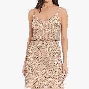 Adrianna Pappel Blouson Beaded Cocktail Dress